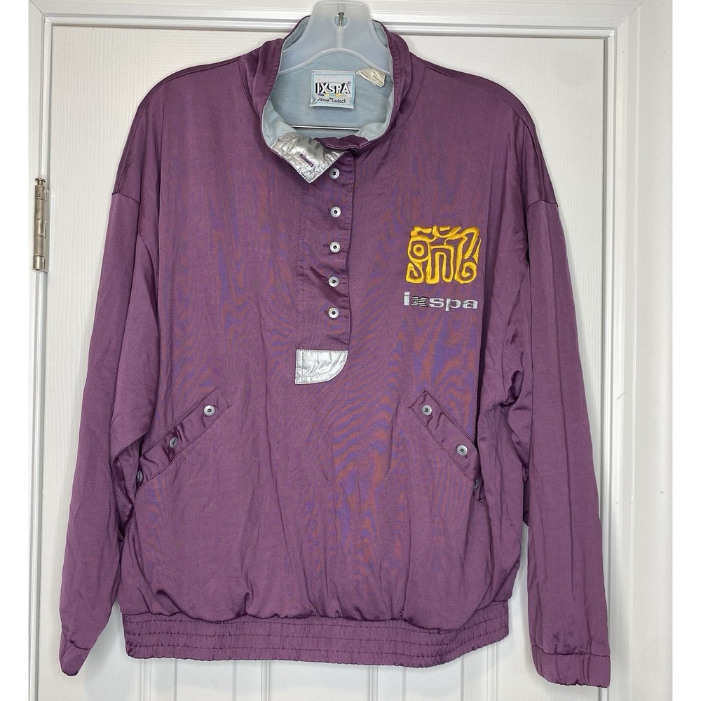 IXSPA by Jamie Sadock Women's Vintage Track Jacket‎ Purple Size Medium
